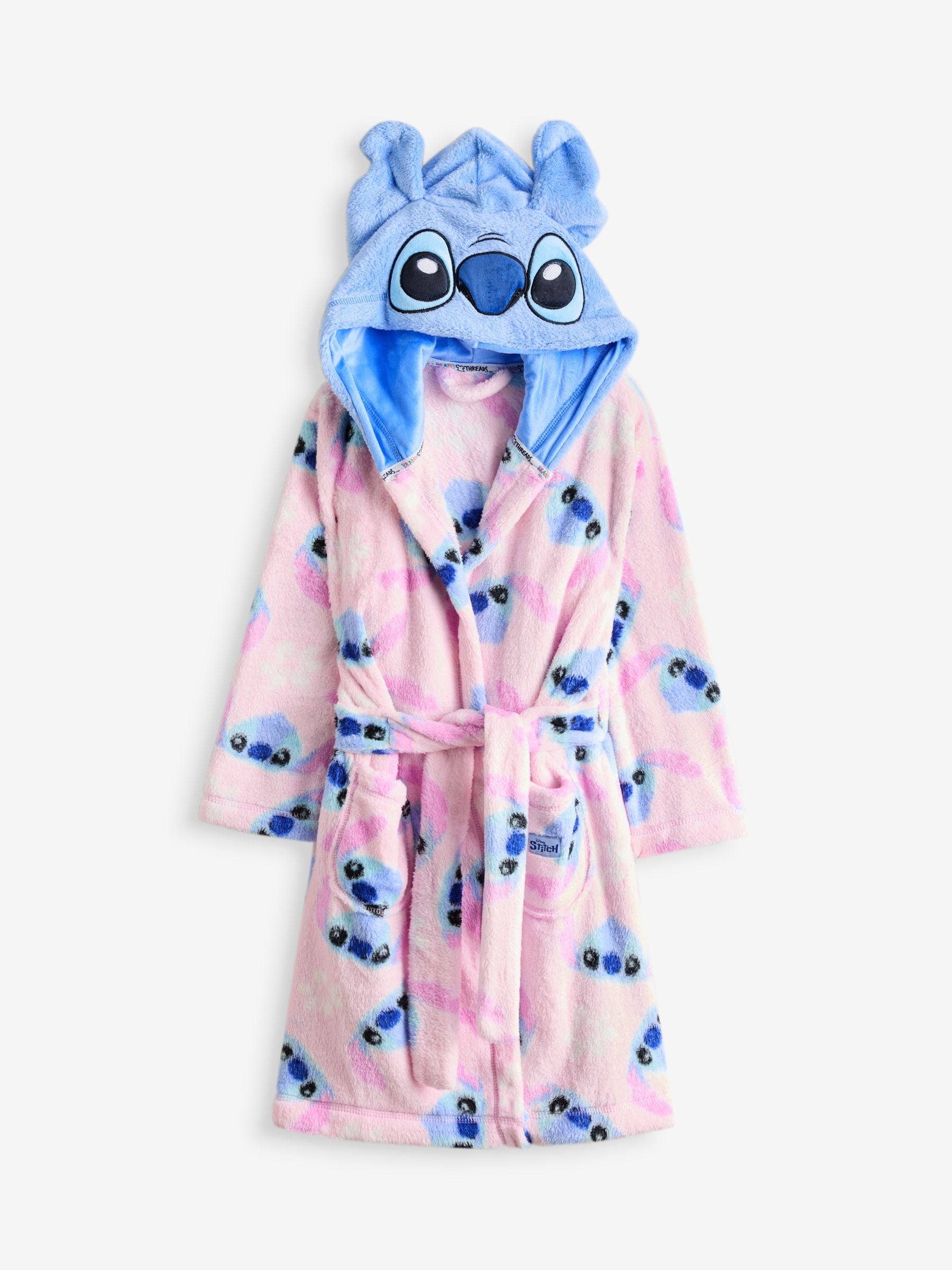 Brand Threads Girls Disney Stitch Dressing Gown