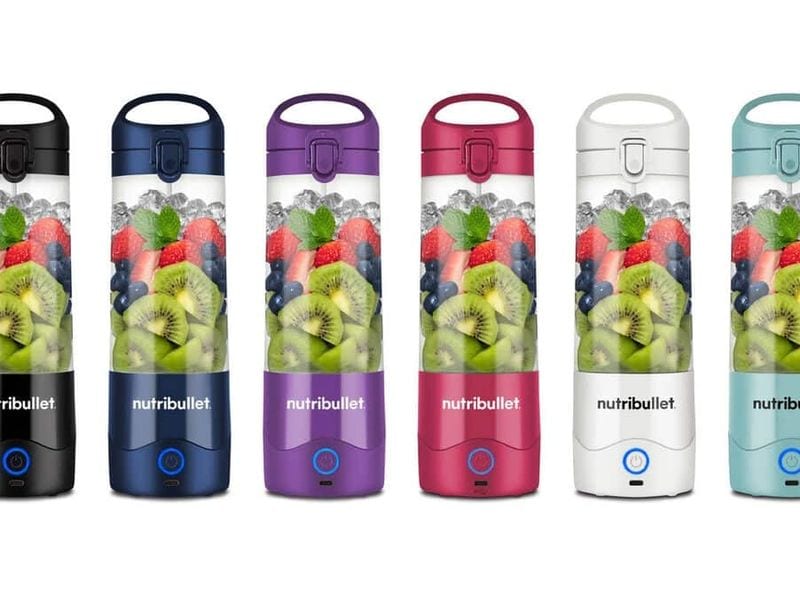 NUTRiBULLET Smoothie Maker Portable Schwarz Tragbarer Blender