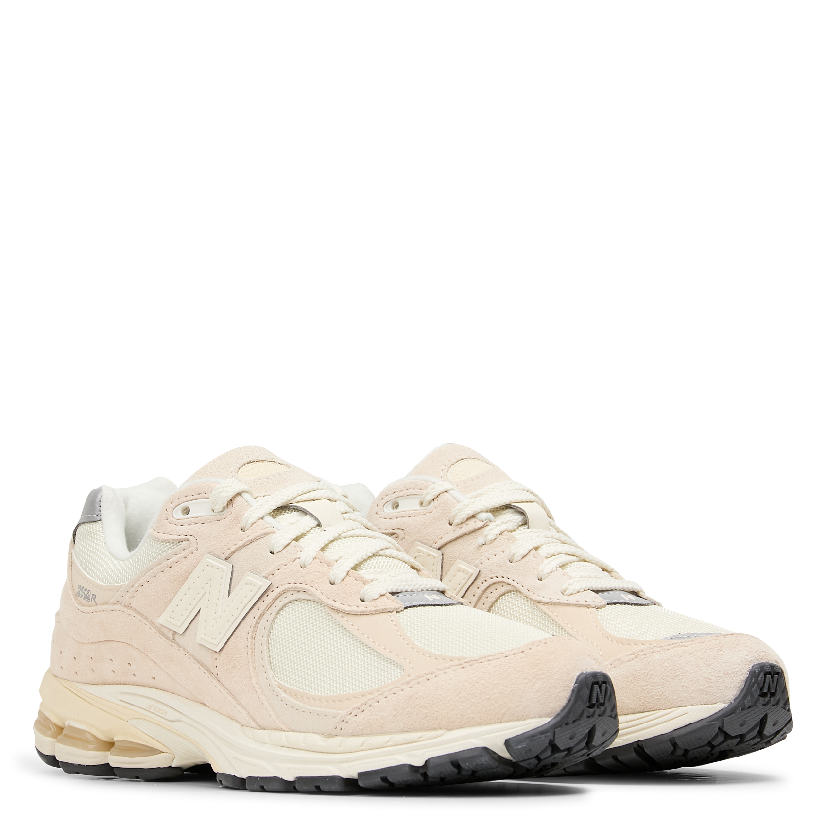 2002 - Baskets basses en cuir velours | Beige