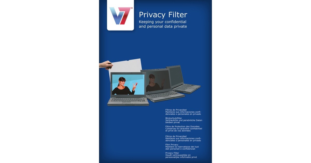 V7PS22.0WA2-2E Randloze privacyfilter voor 55,9 cm (22