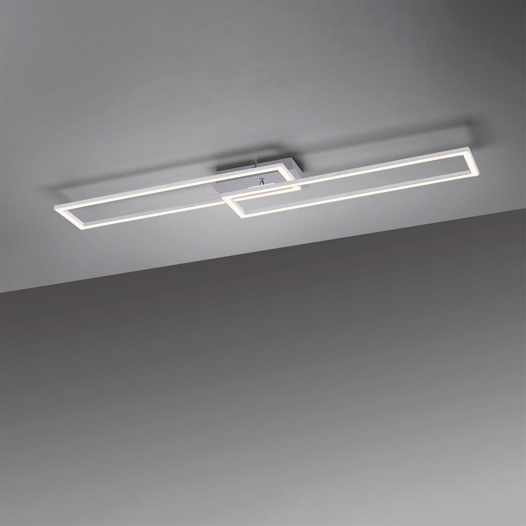 JUST LIGHT LED Deckenlampe IVEN 19,8 x 101,6 cm stahlfarbig