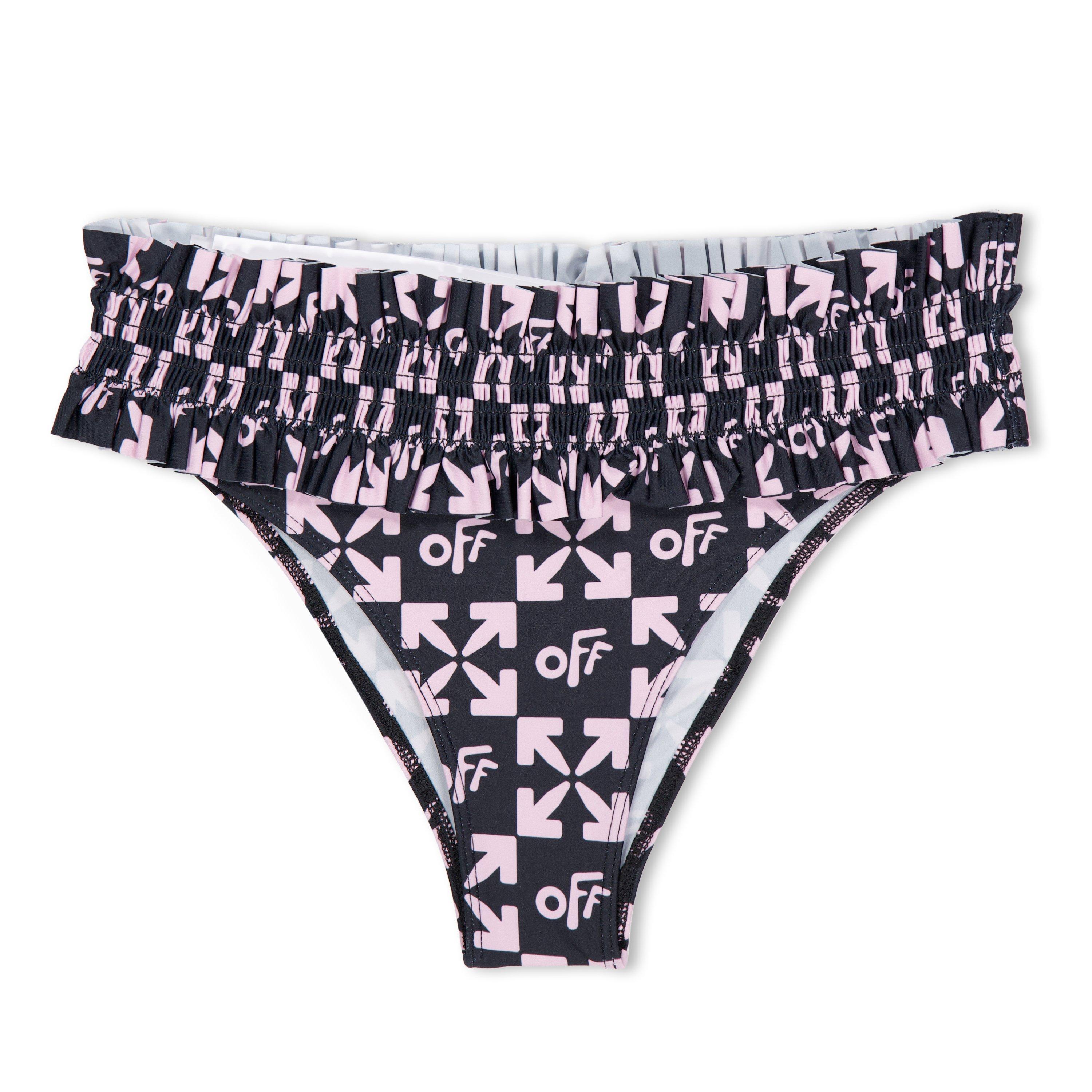 Off White All Over Print Bikini Set Infants