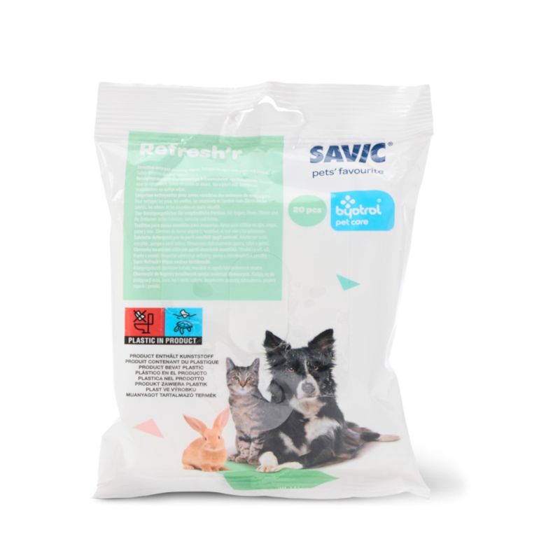 Lingettes désinfectantes Savic Refresh'r Sensitive