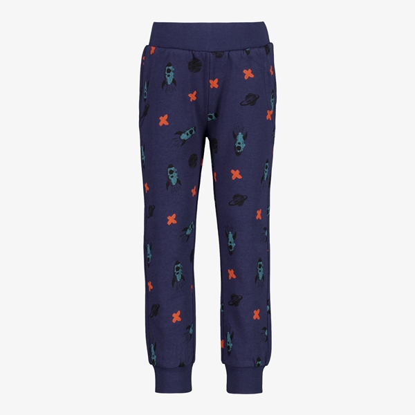 Unsigned jongens joggingbroek met raketten blauw