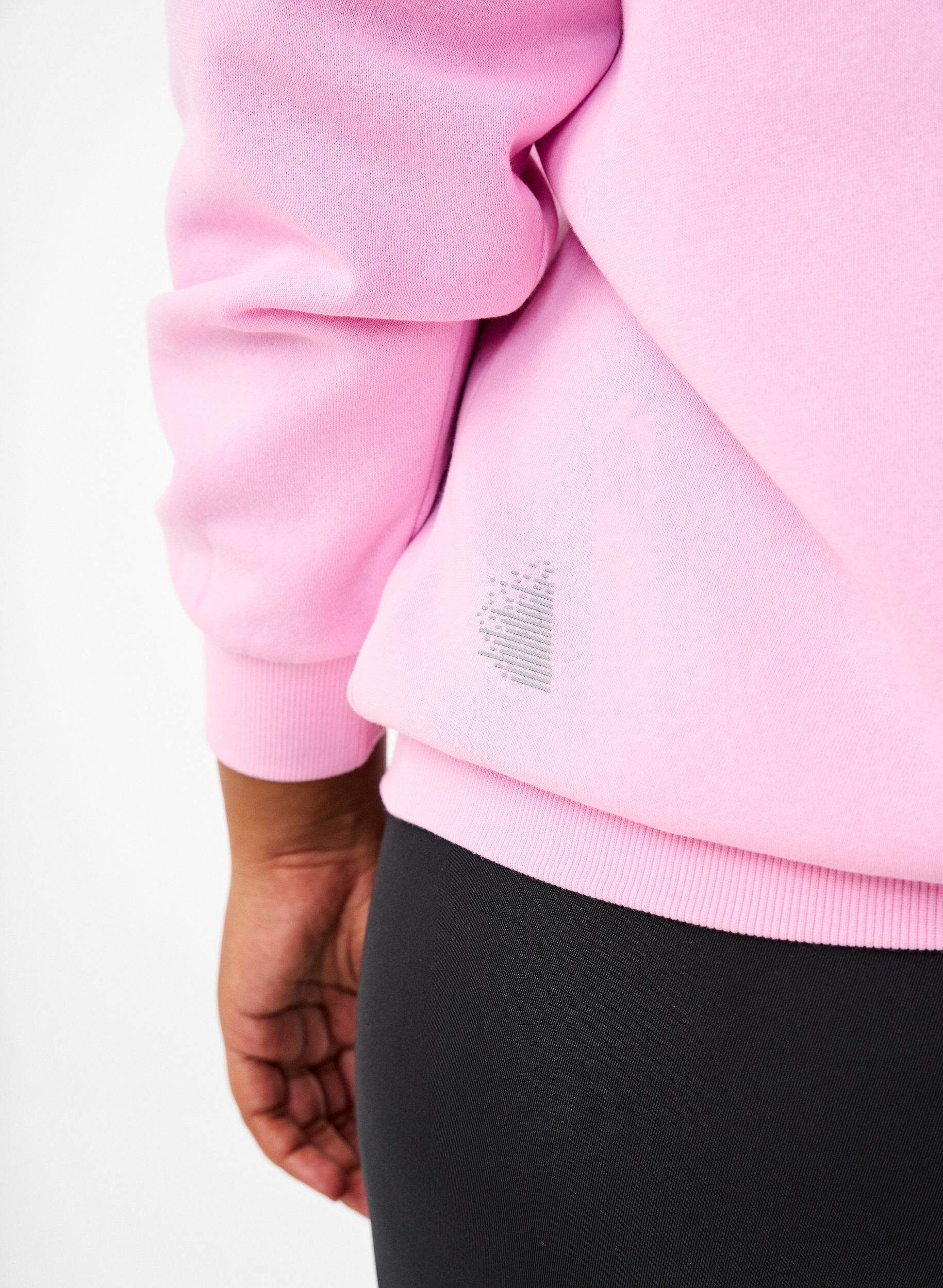 Sweatshirt med tekst i frotté