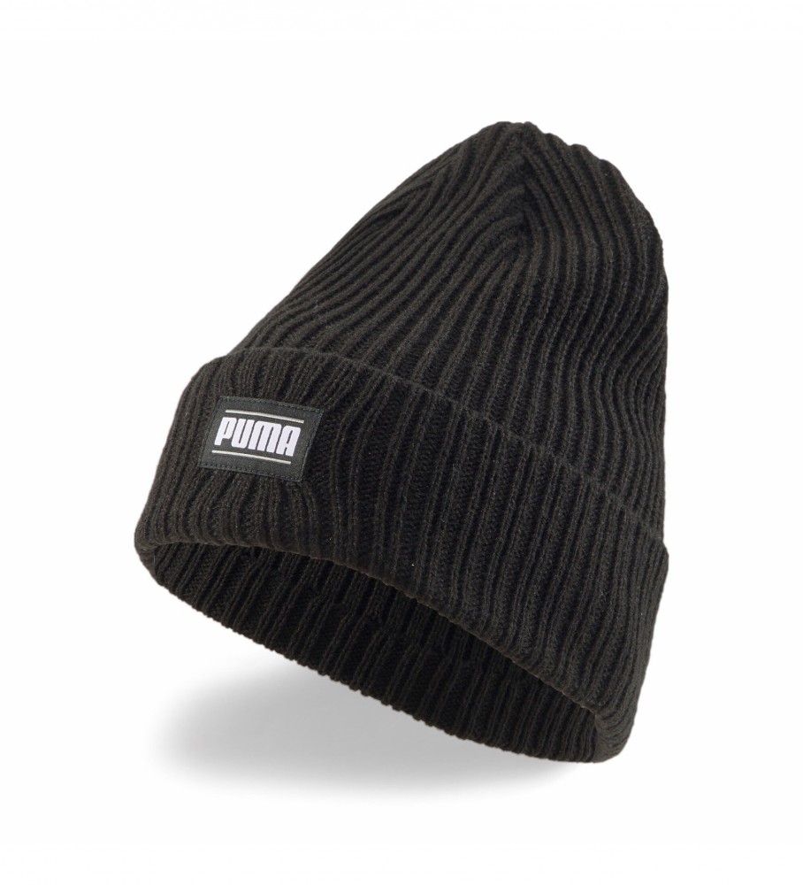 Gorro Puma Classic com punho canelado preto