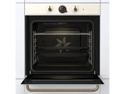 Gorenje Classico BOS67371CLI - Ovn - med dampfunktion - til indbygning - niche - bredde: 56 cm - dybde: 55 cm - højde: 59 cm - med selv-rengøring - Klasse A - beige