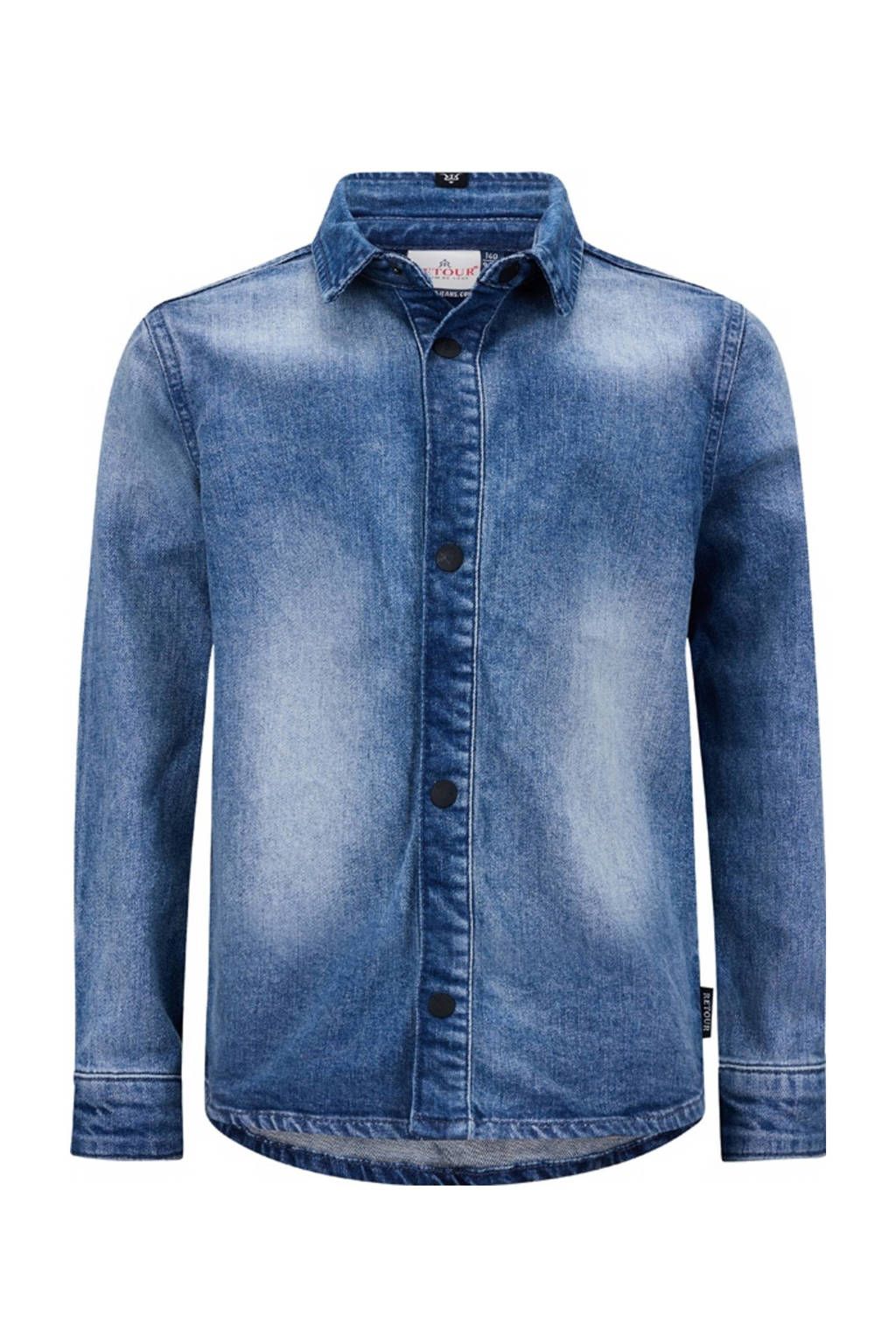 Retour Jeans denim overhemd Storm vintage blue denim