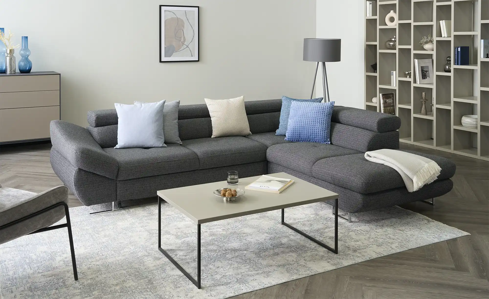 switch Ecksofa aus Flachgewebe Fabio