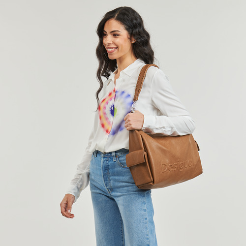 Desigual - HALF LOGO 24 BRASILIA - Cognac