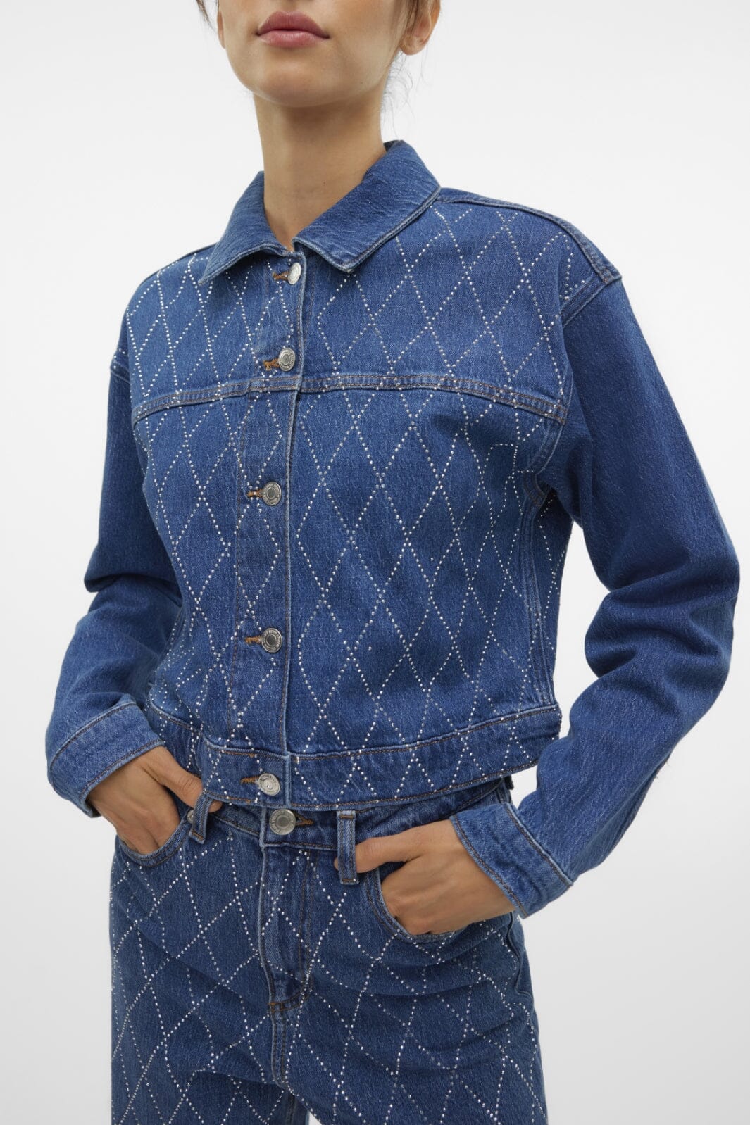 Vero Moda Vmjessi Ls Cropped Rhine Jacket