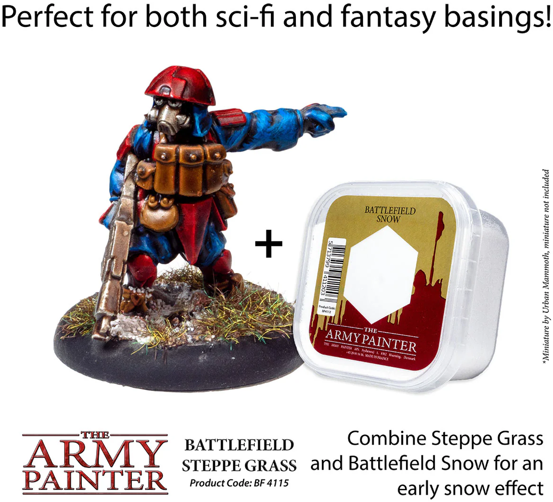 The Army Painter  Battlefield Basing: Steppe Grass    Die Weite der Steppe für deine Miniaturwelten