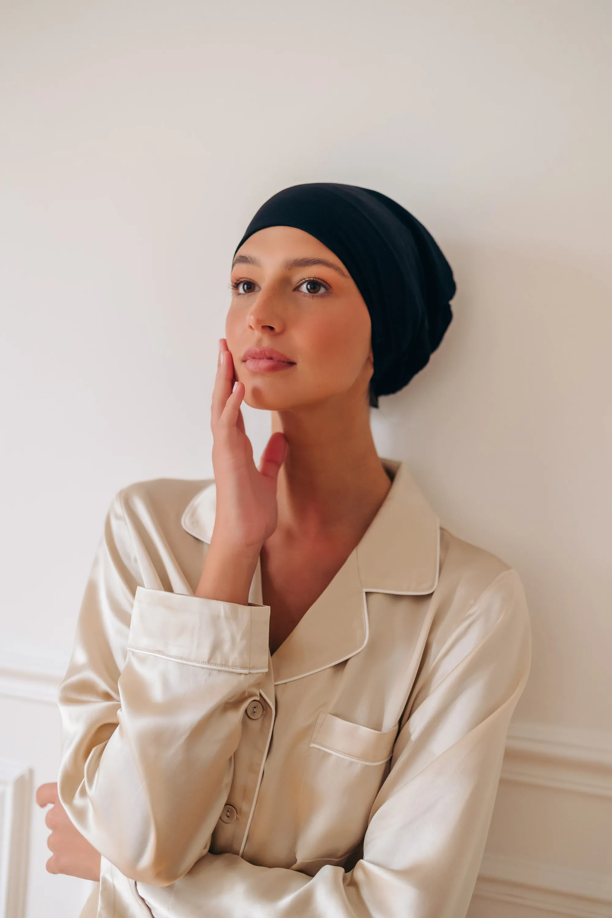Chill Silk Bonnet de nuit noir