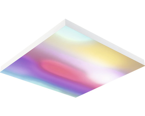 Frameloos dimbaar LED-paneel, 38,5W, 2820 lm, 2700-6500 K RGBW, 59,5 x 59,5 cm, wit, met afstandsbediening en nachtlampfunctie