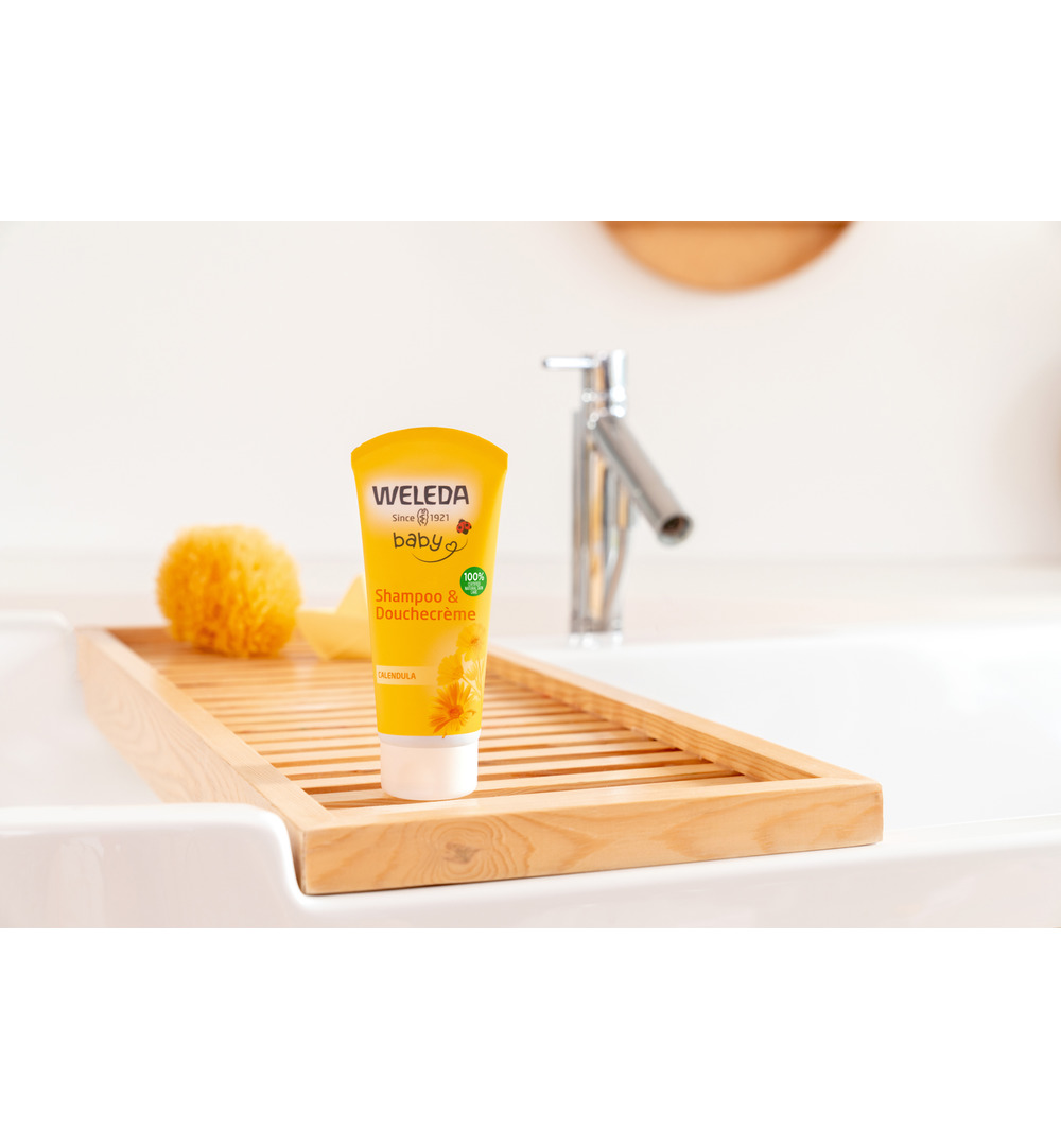 WELEDA Calendula baby shampoo & douchecreme (200 ml)