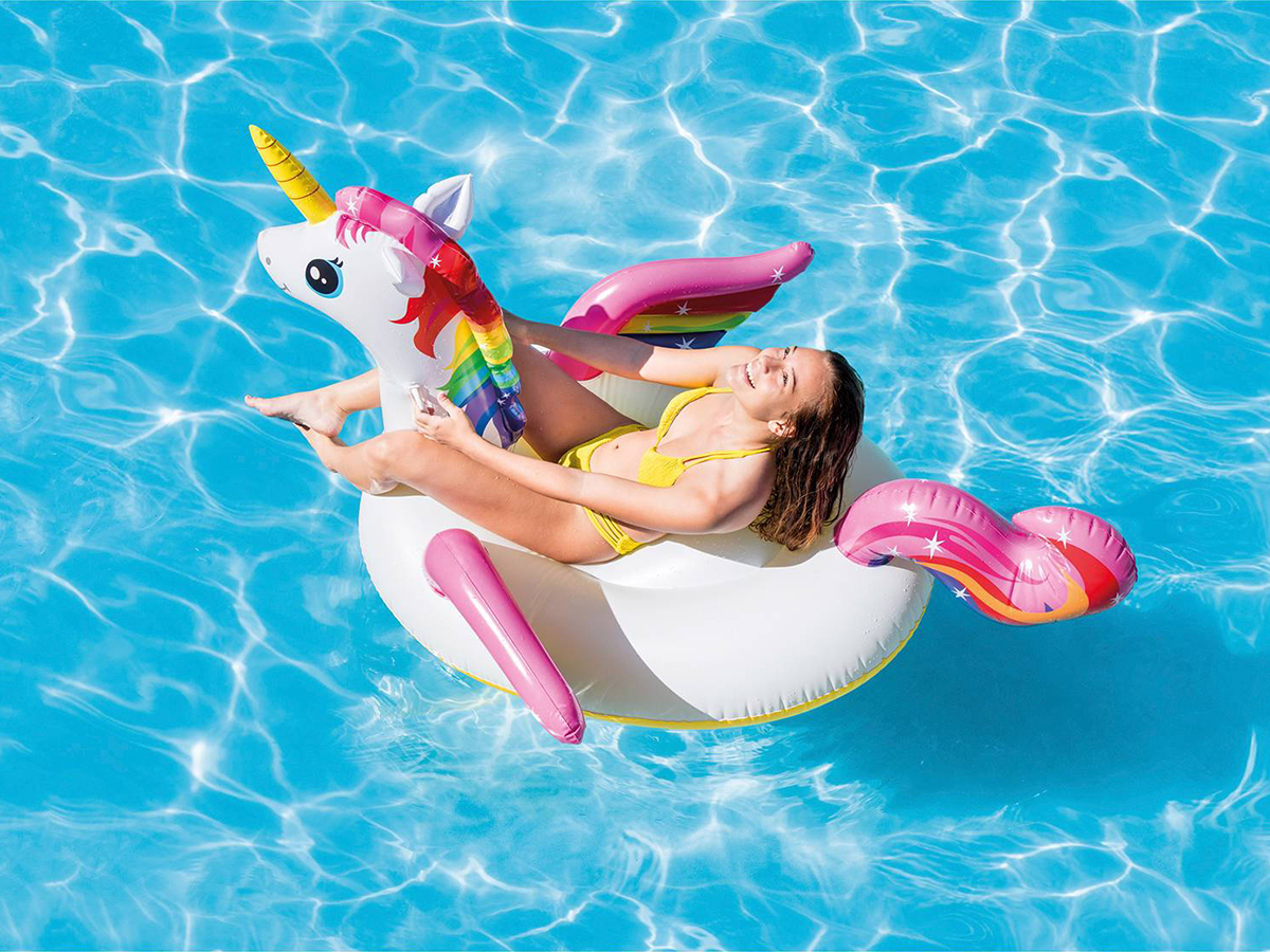 Intex Ride-On opblaasbare unicorn
