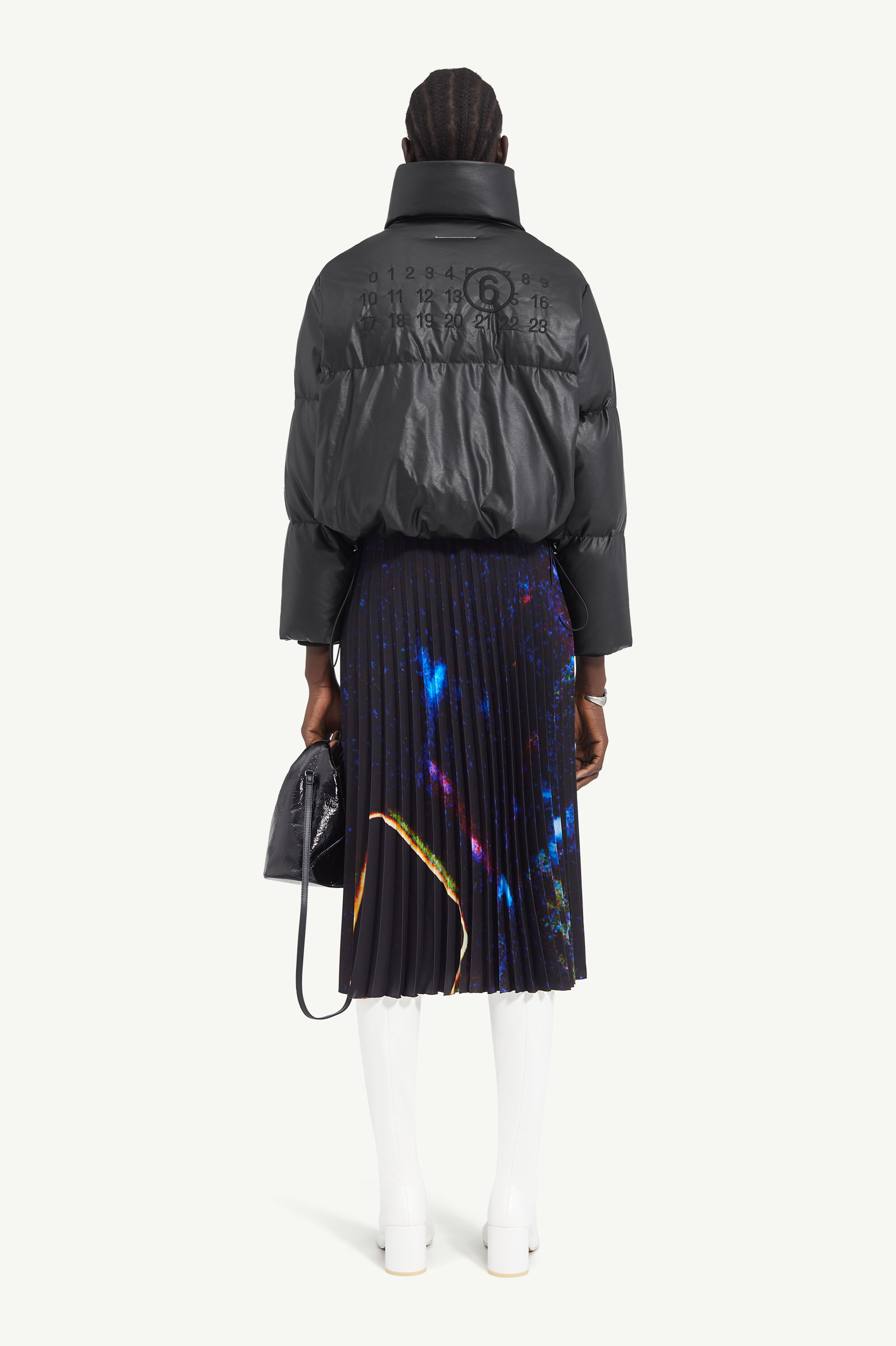 Doudoune en cuir léger pour femme