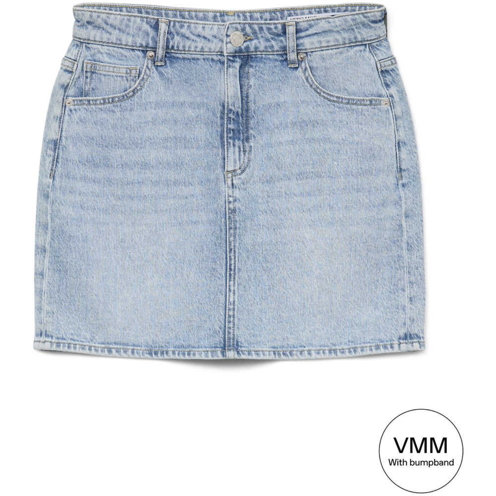 Køb Vero Moda Maternity Light Blue Denim Vmmtessa Kort Dnm Nederdel Mix Ga Noos