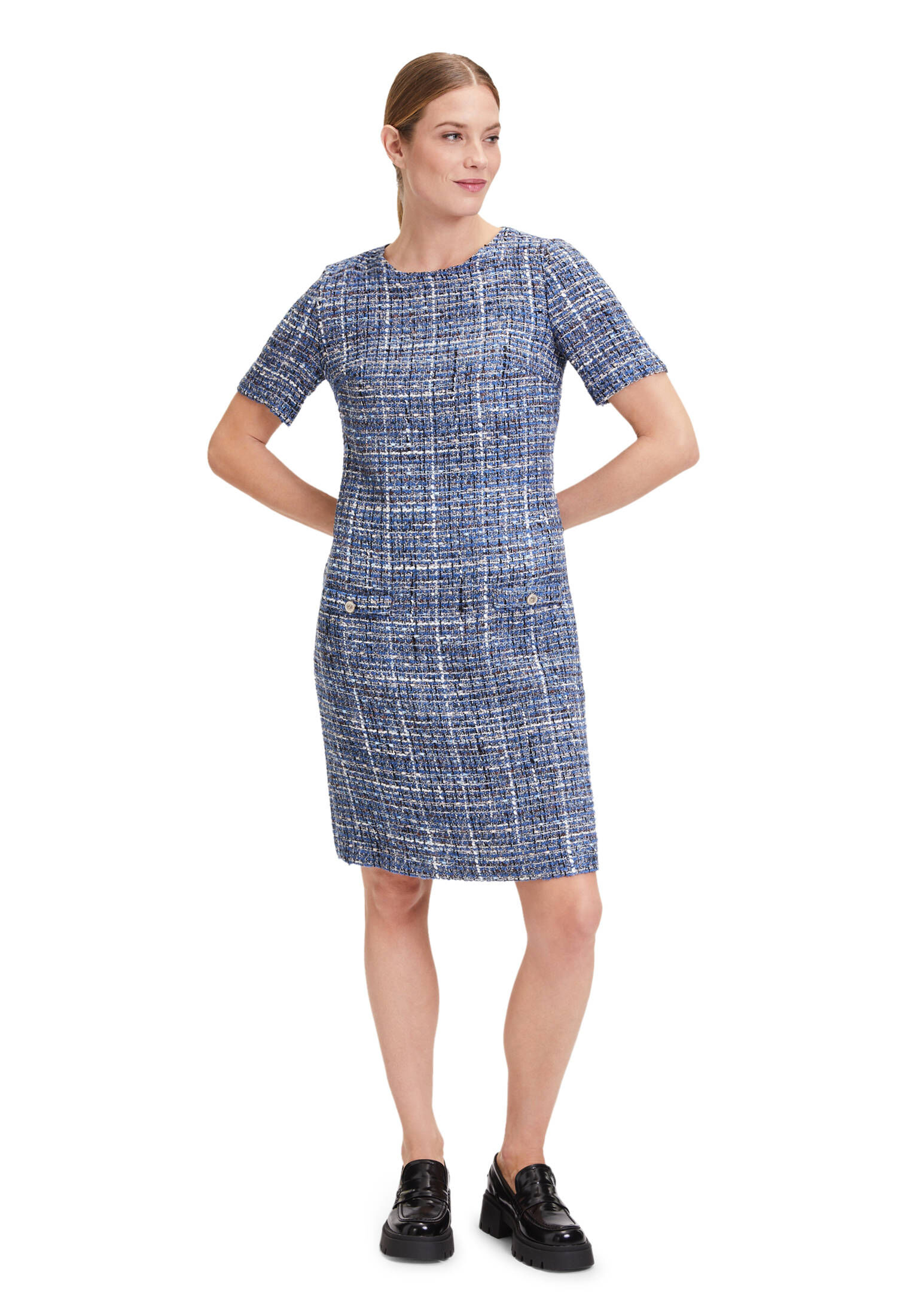Cartoon| Damen Casual-Kleid mit Struktur