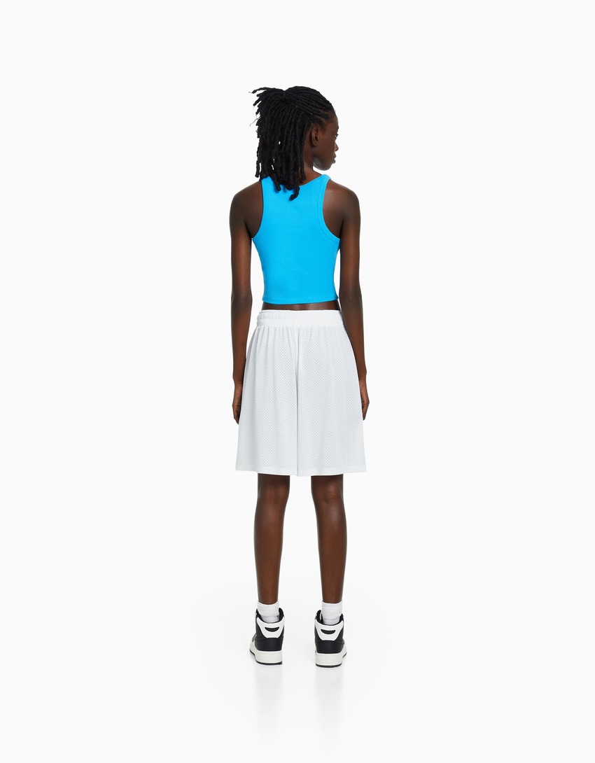 Bermuda de malha estampada