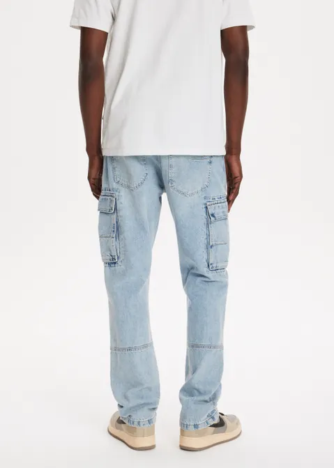 Cargo jeans straight blauw (BLW.USM)