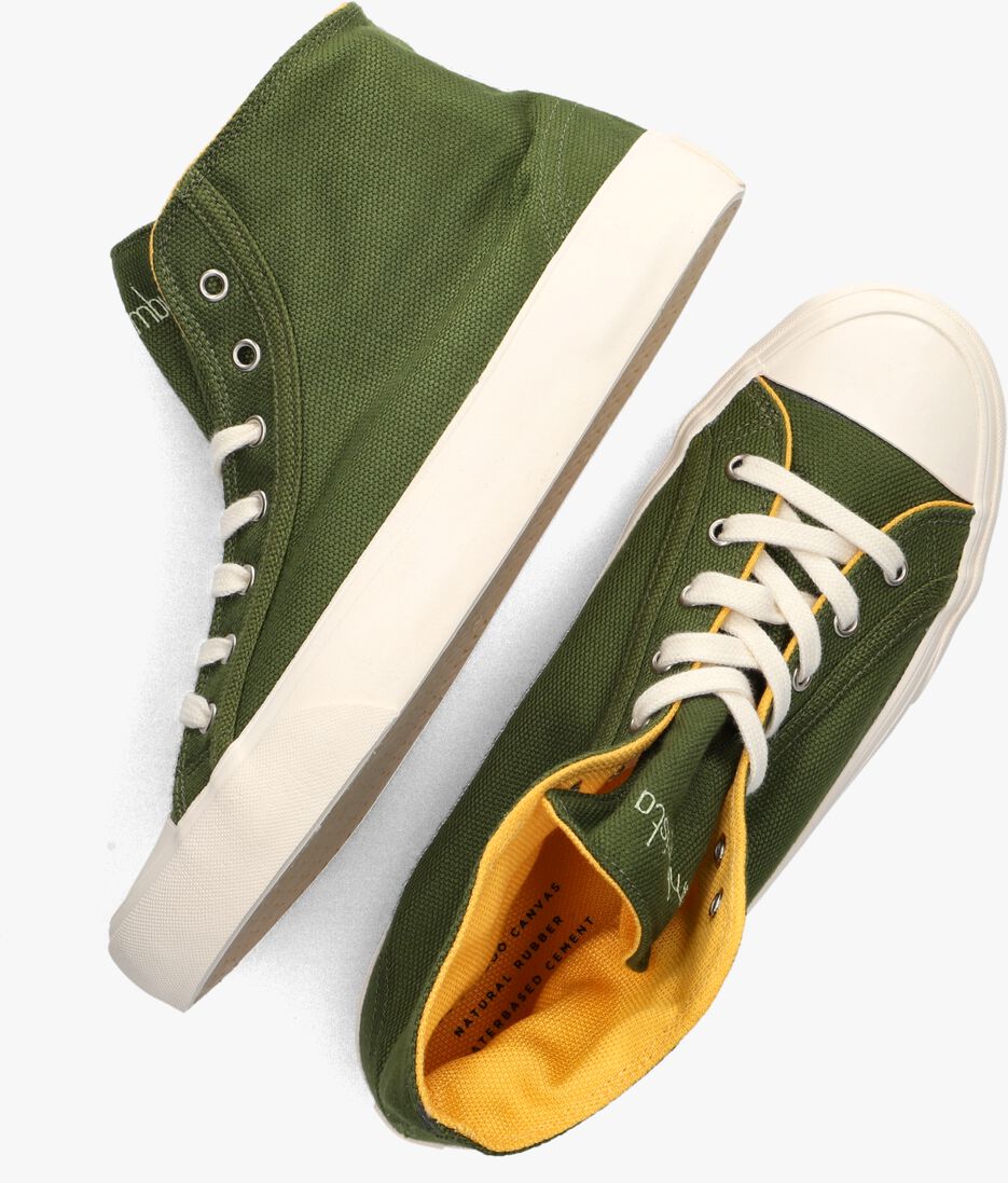 BAMBURISTA groene bamburista hoge sneaker grasshopper paradiso high