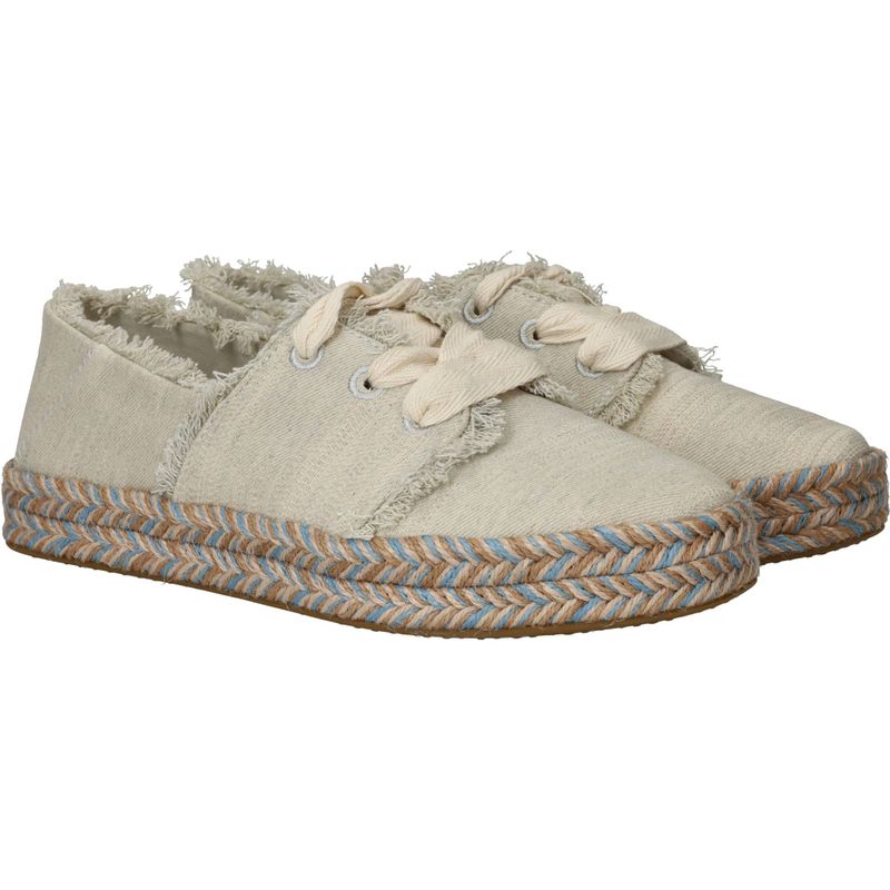 Toms Carolina Lace Up Instappers Beige Dames