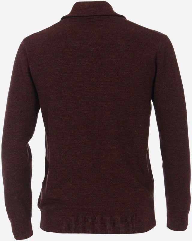 Casa Moda - Zip Trui Bordeaux - Heren - Regular-fit