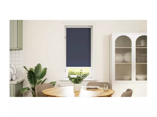 Store enrouleur occultant gris 40 x 100 cm