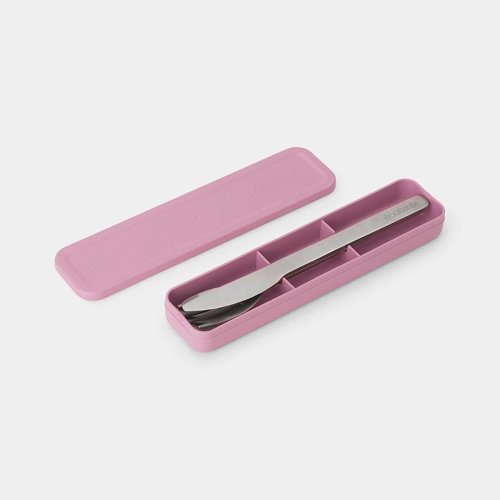 Make & Take Bestekset, 3-delig (mes, vork en lepel) - Lilac Pink