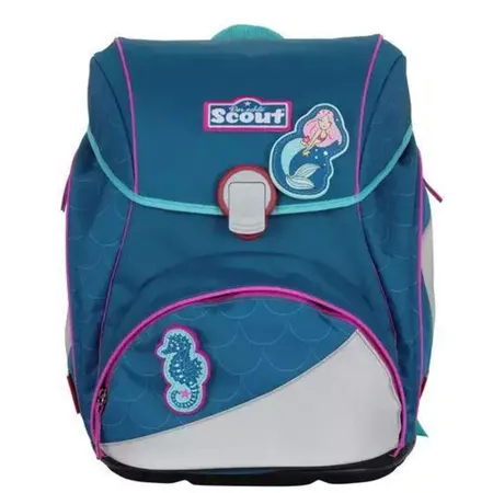 Scout Schulranzenset Alpha Mermaid, 4-teilig