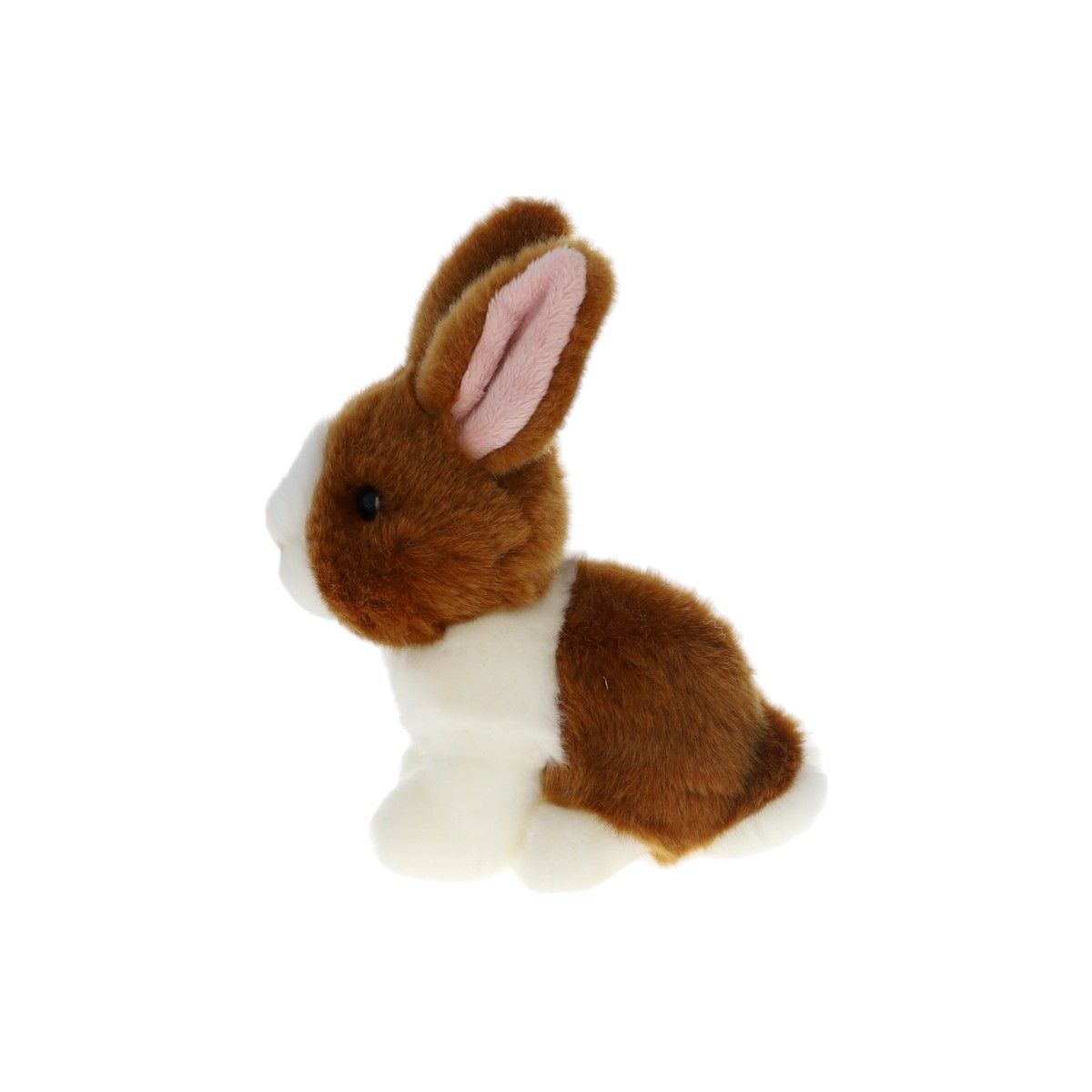 Peluche lapin marron et blanc Mercredi et Patati