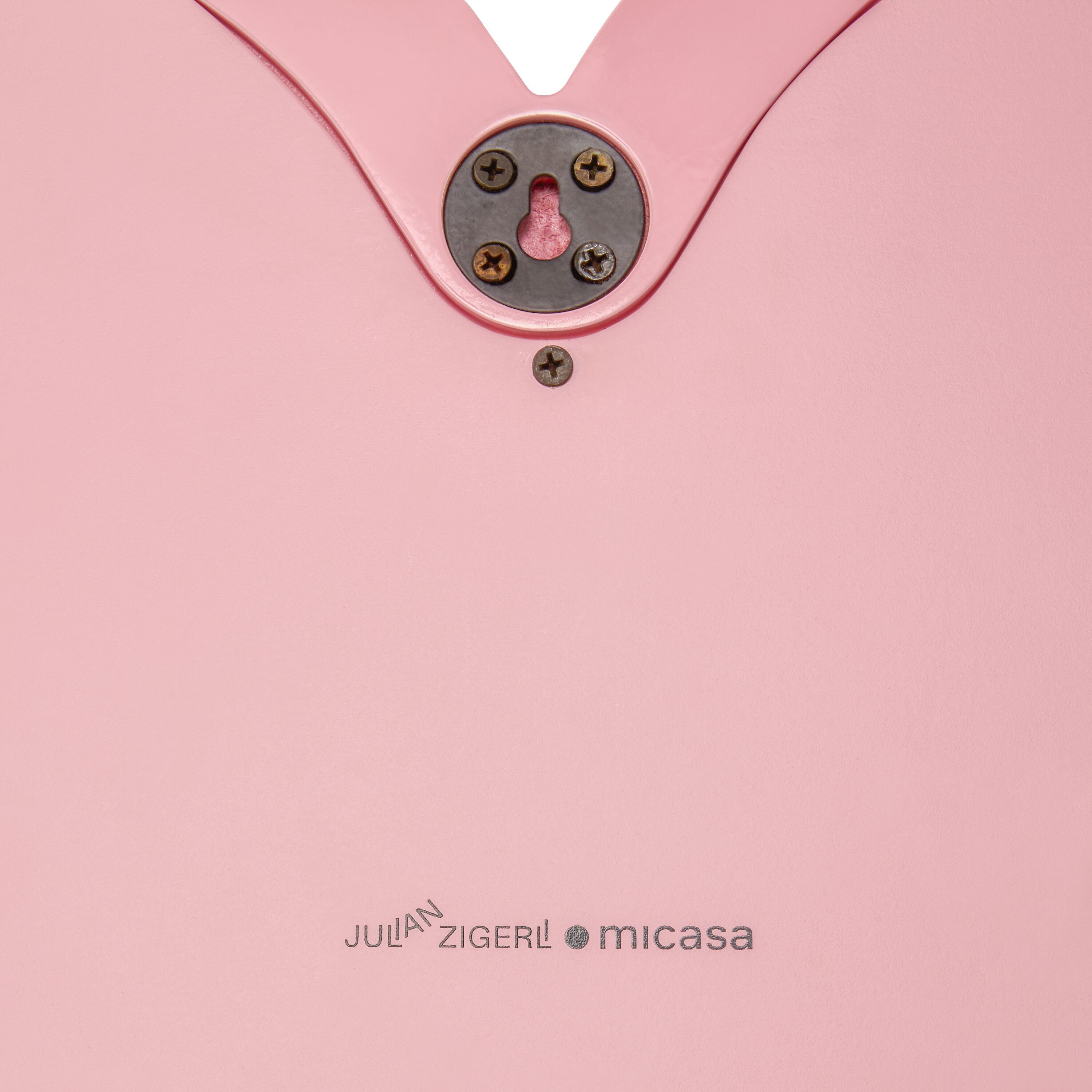 SE-ZIGERLI Herz Spiegel Pink52.5x2.5x50 - Pink / B: 52.5 cm x T: 2.5 cm x H: 50.0 cm