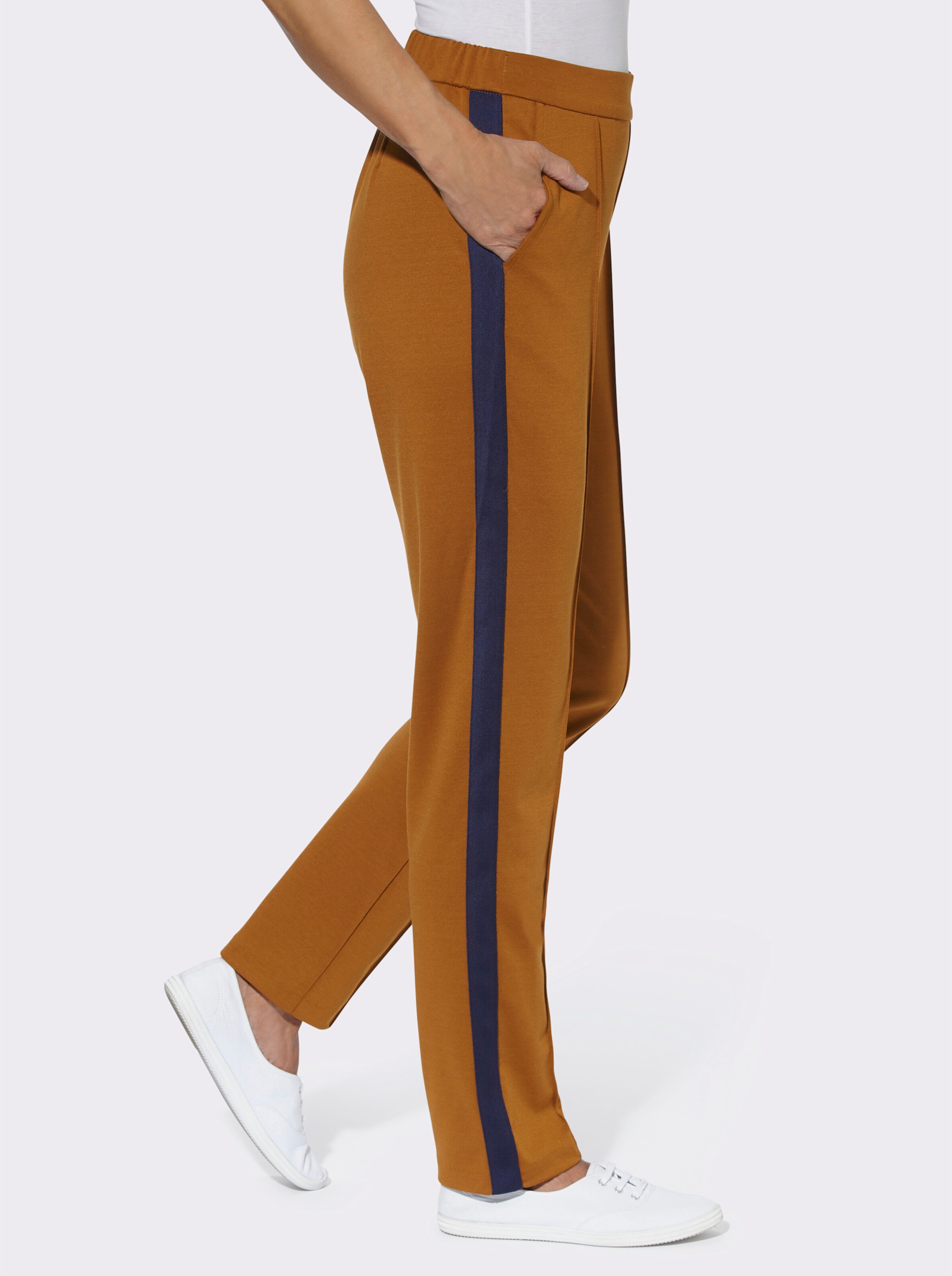 Jerseyhose mit Galonstreifen