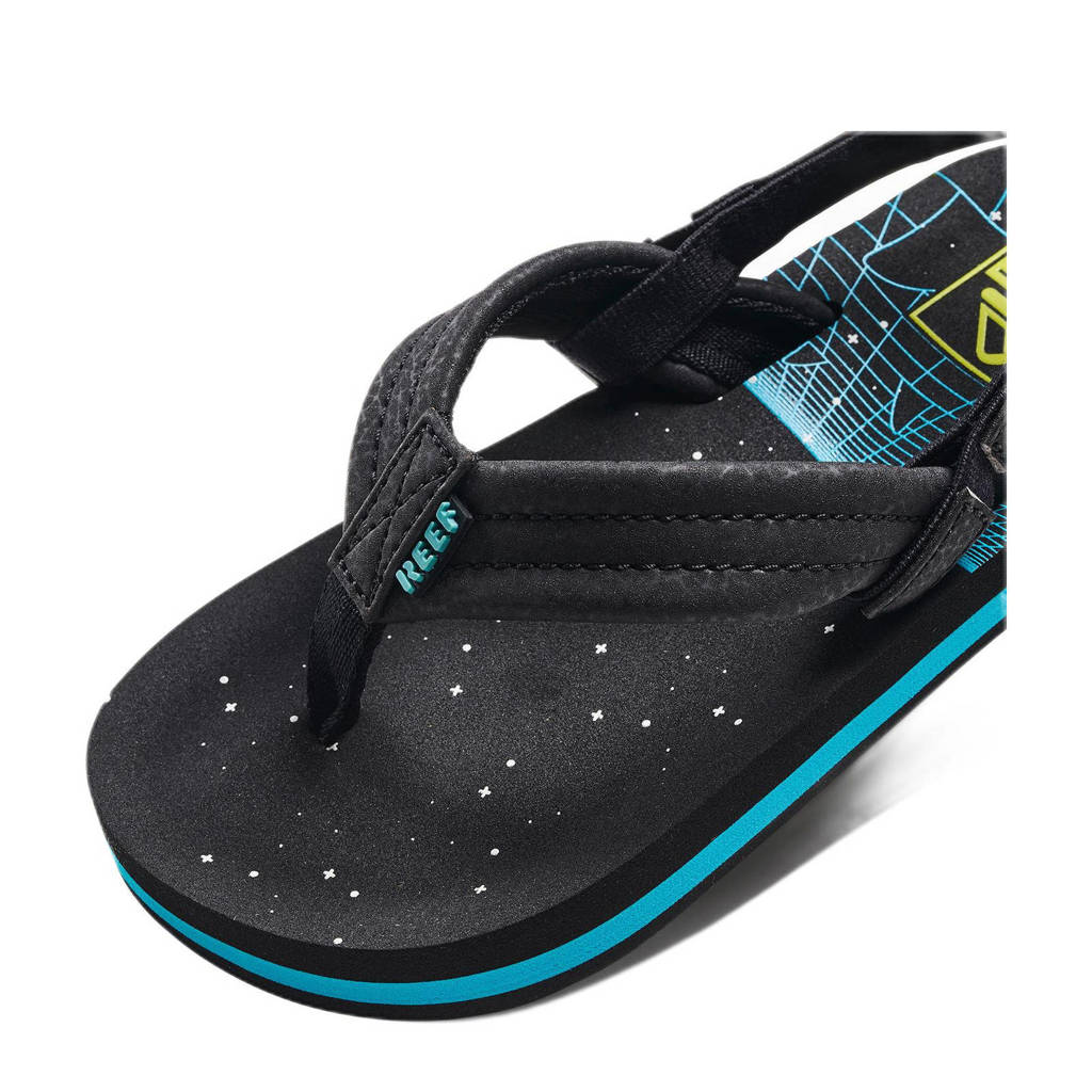 Reef Little Ahiteenslippers met hielbandje donkerblauw