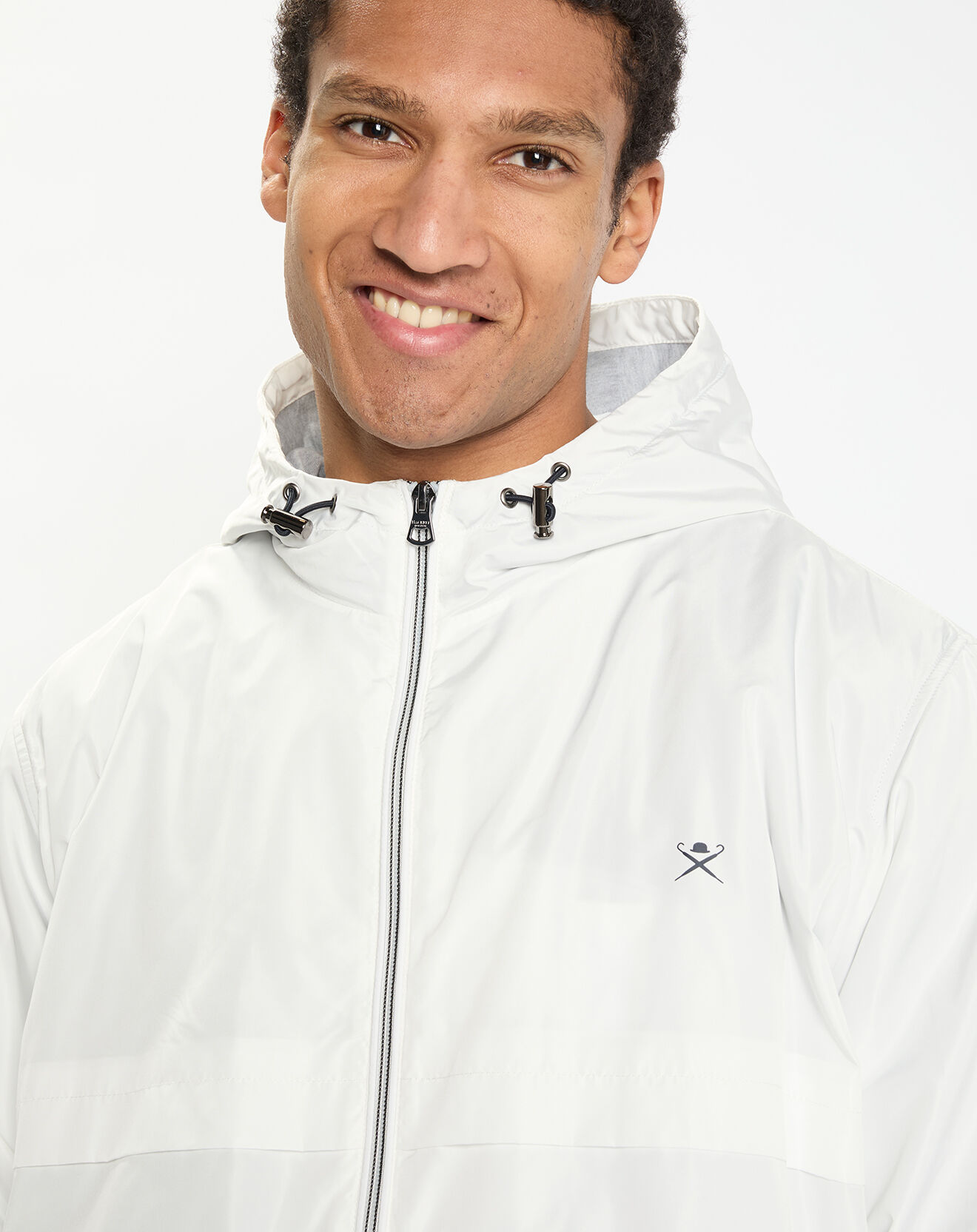 Hackett London Blouson à capuche Sport écru