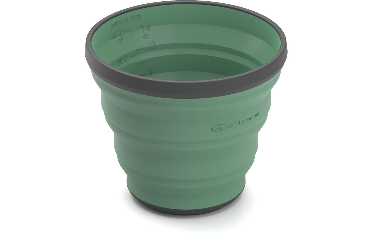 Outdoor-Becher GSI Escape Cup 503 mlEffizienter, flach zusammenfaltbarer Silikonbecher