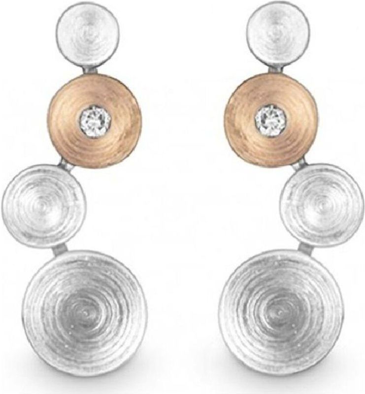 Quinn - Oorknoppen - Wit - Model 036896901 - Zilver - Diamant