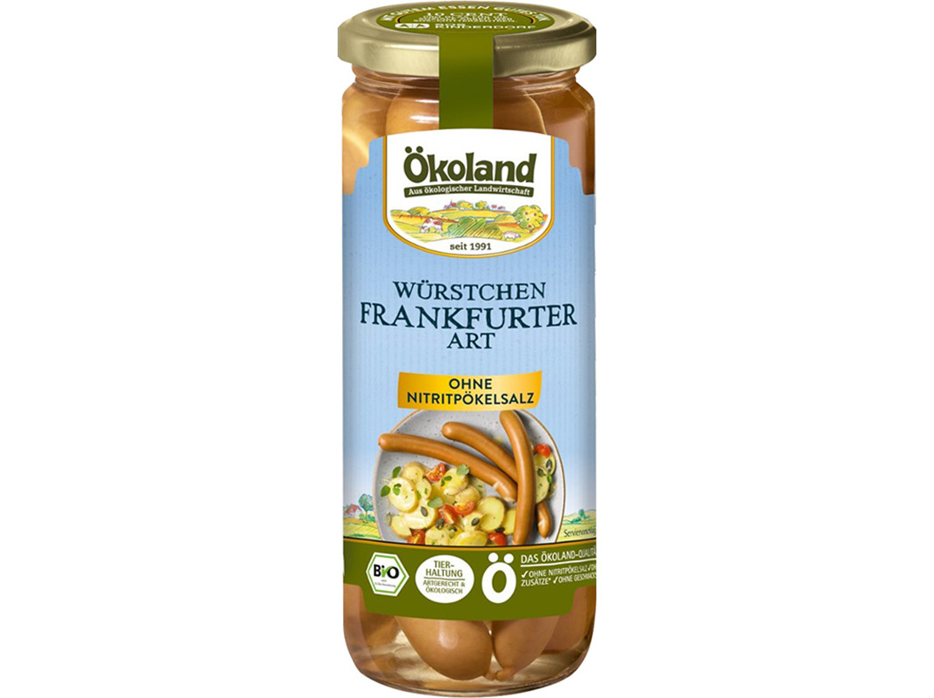 SALSICHA OKOLAND FRANKFURT BIO 540(250)G