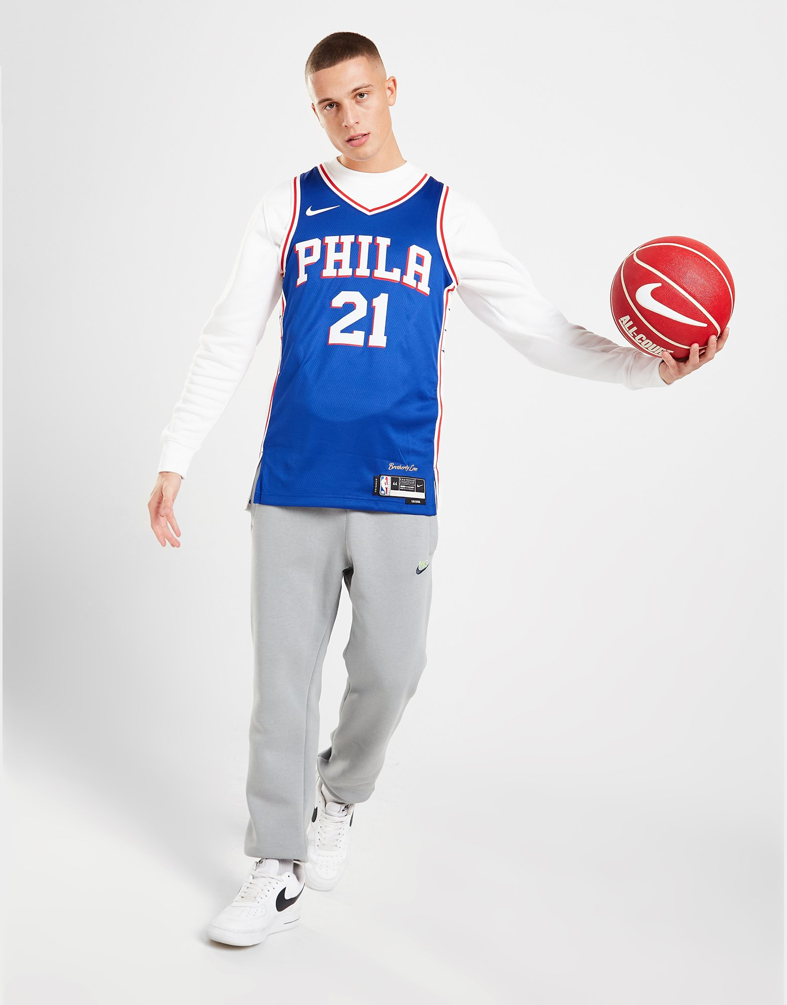 Nike Maillot NBA  Philadelphia 76ers Swingman Embiid #21 Homme