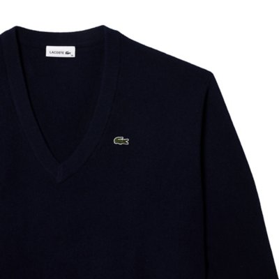 Pull femme Col V Navy LACOSTE