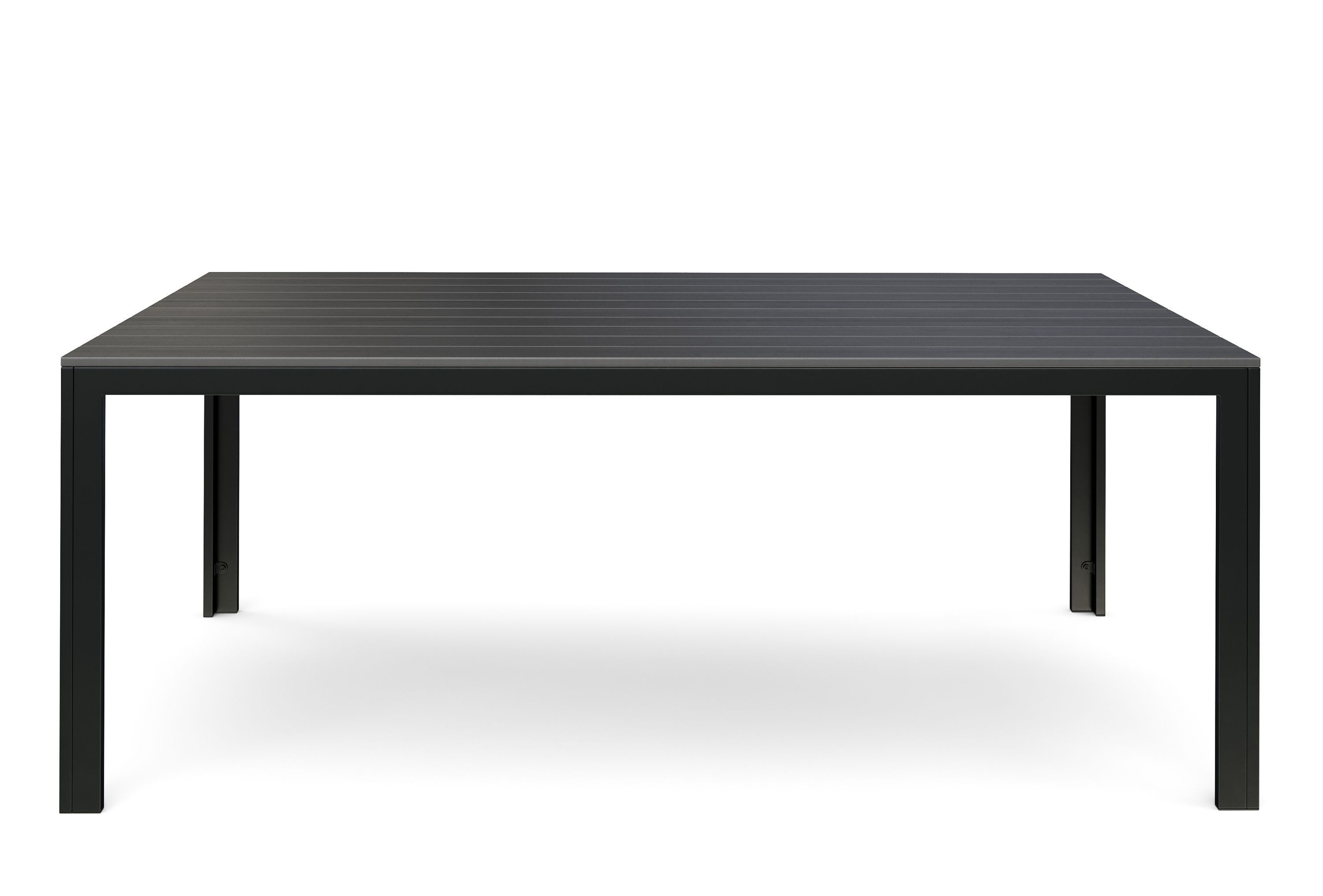 Gartentisch KAVO 200 x 100 cm anthrazit/schwarz