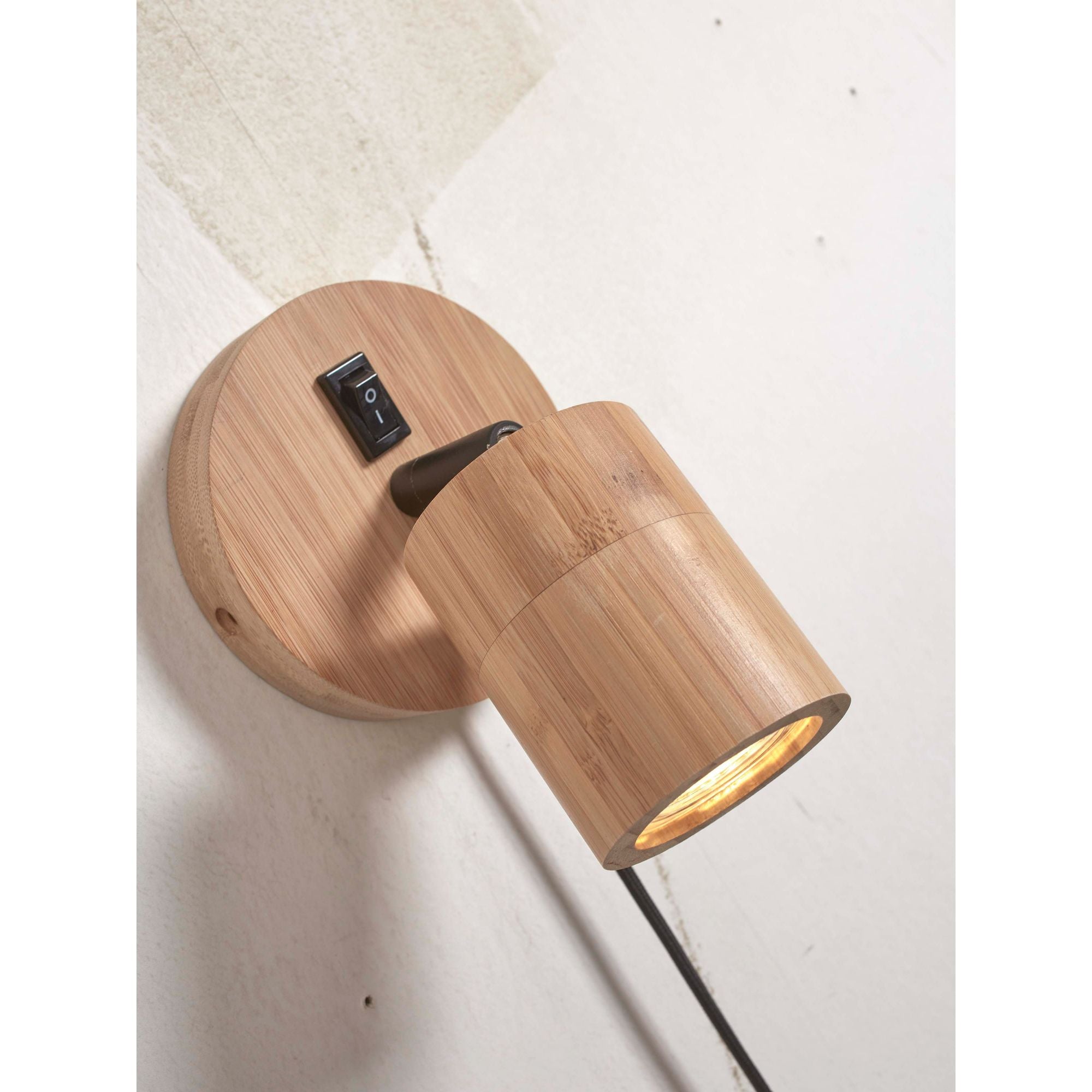 GOOD&MOJO Wandlamp Java - Bamboe - Ã12cm