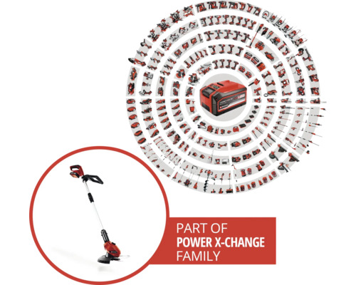 Einhell Power-X-Change GE-CT 18 Li accutrimmer inclusief accu en lader