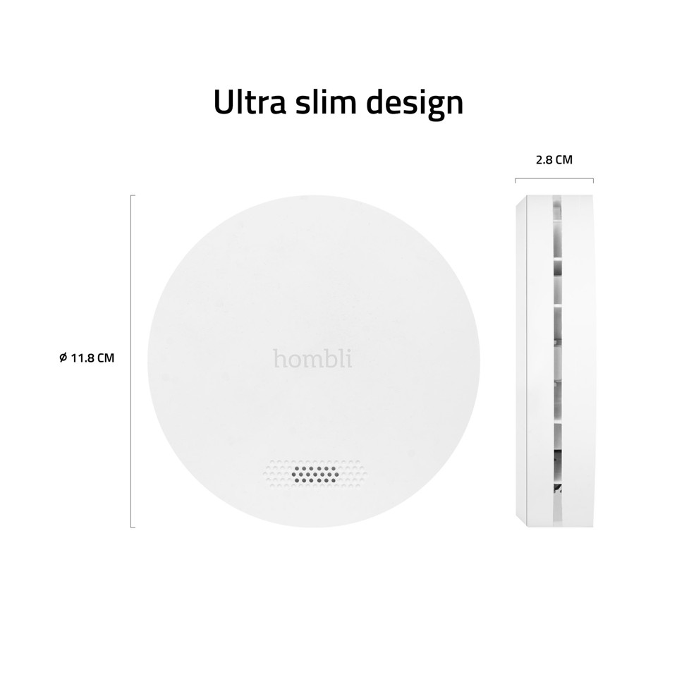 Hombli - Smart Røgalarm Hvid