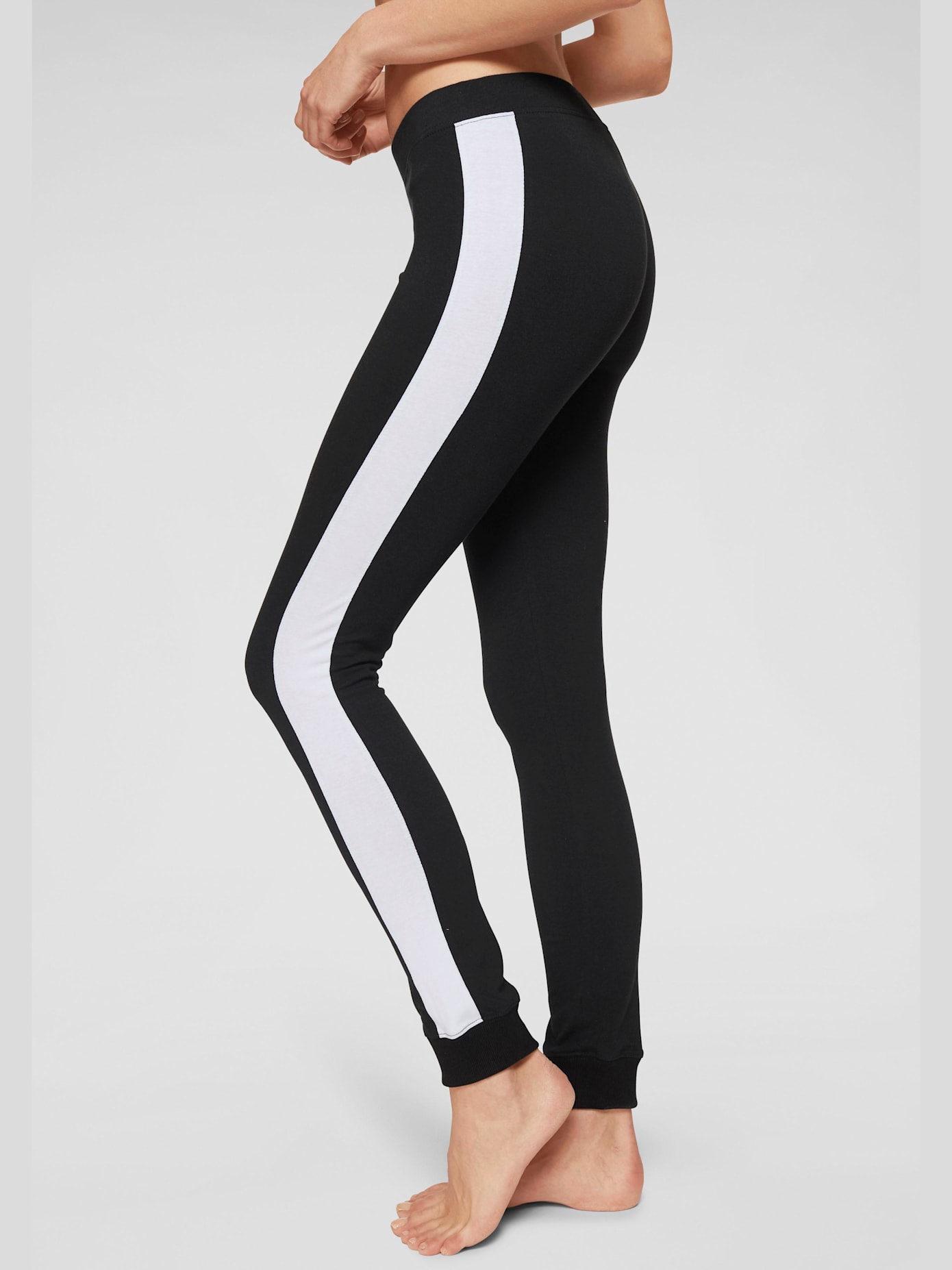 Legging avec rayures latérales contrastées