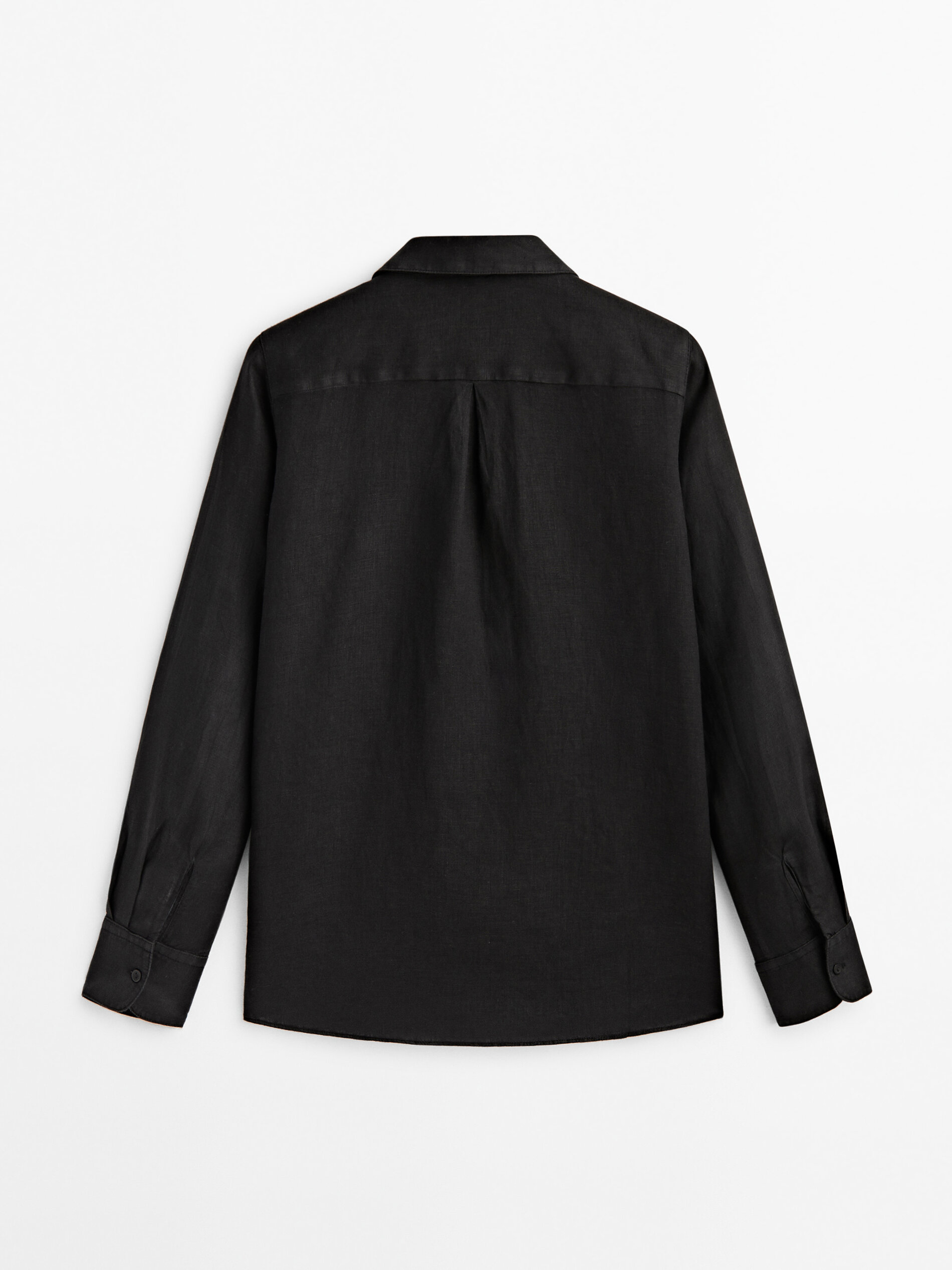 Camisa 100% linho - PRETA