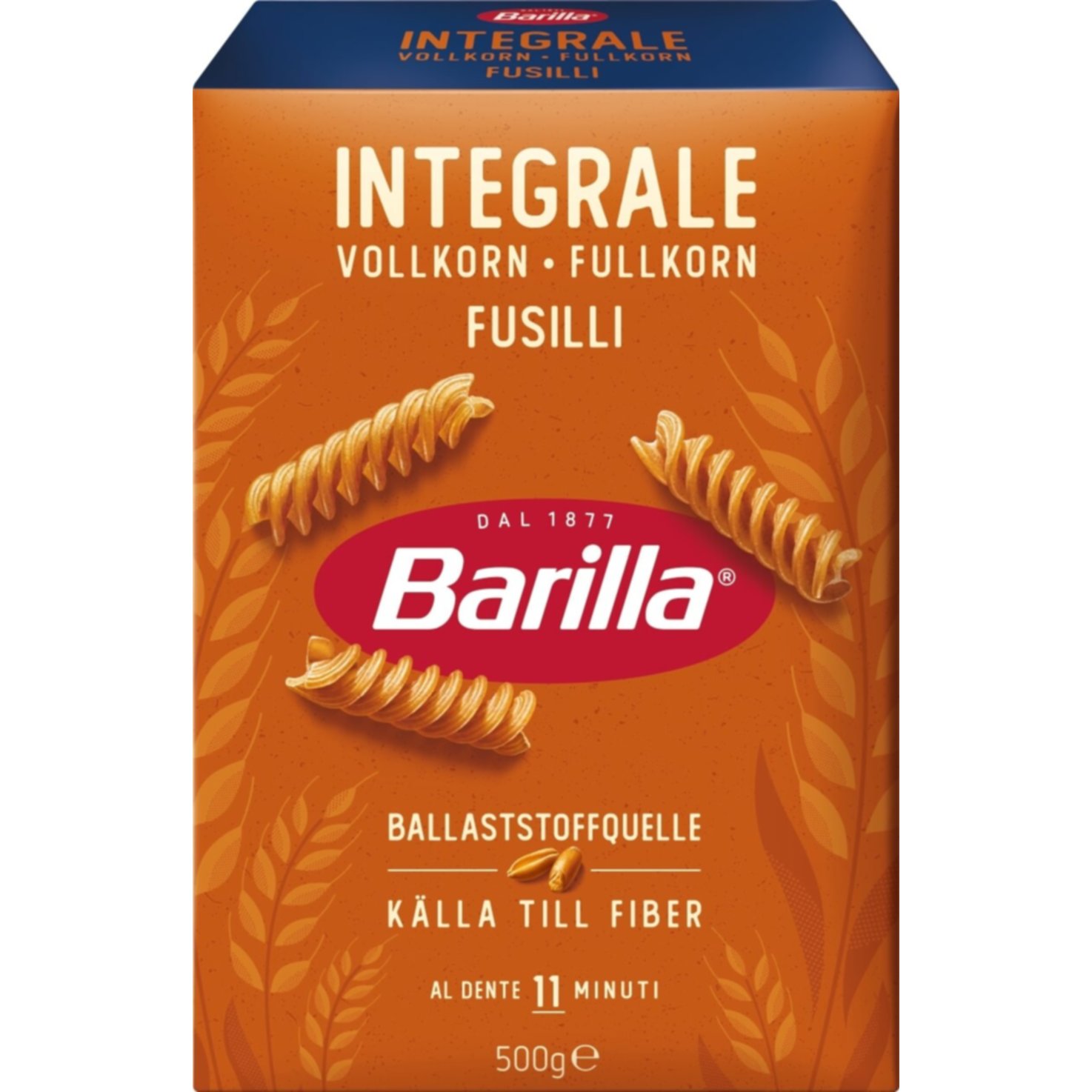 Barilla Integrale Fusilli Vollkorn