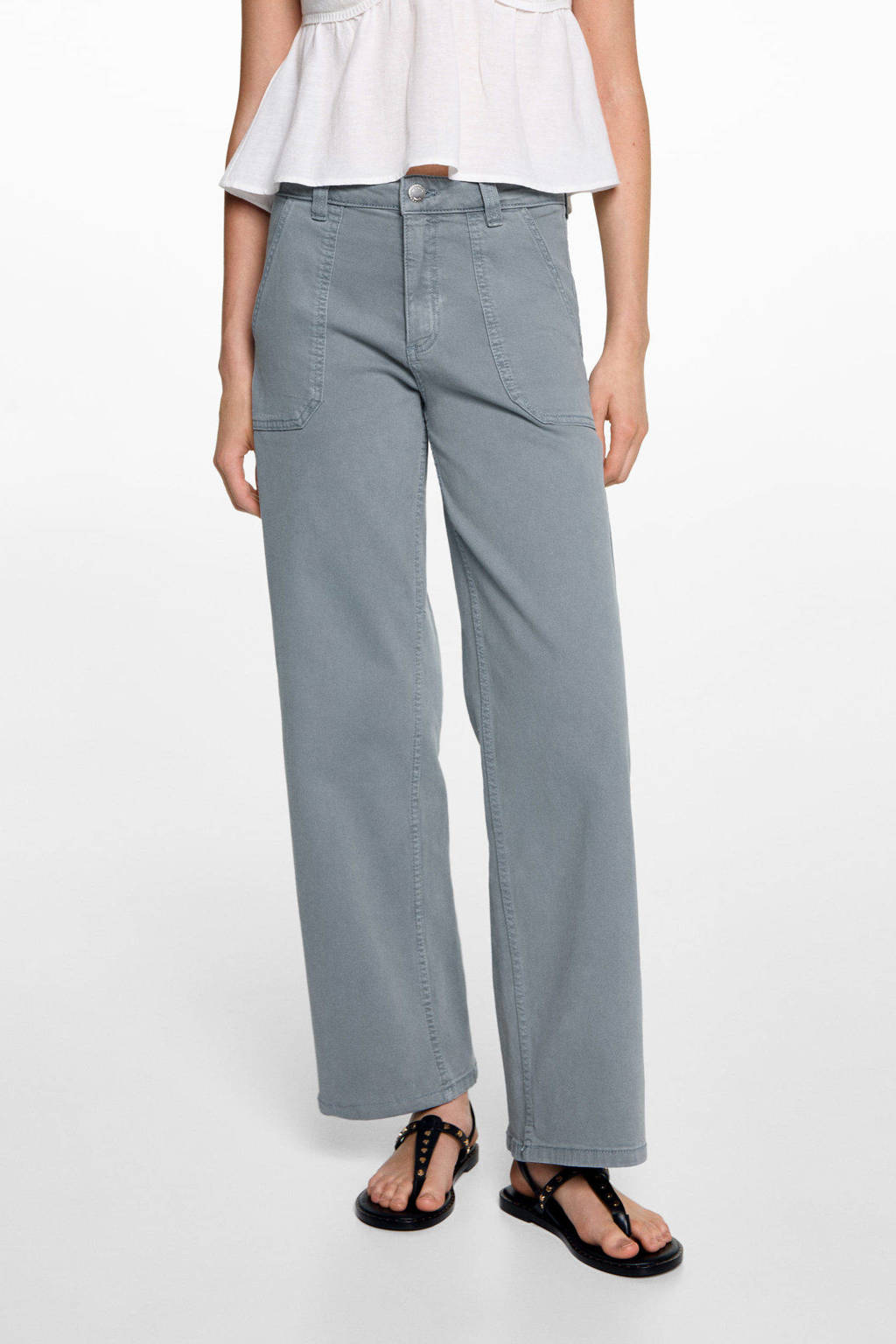 MANGO TEEN bootcut jeans middenblauw