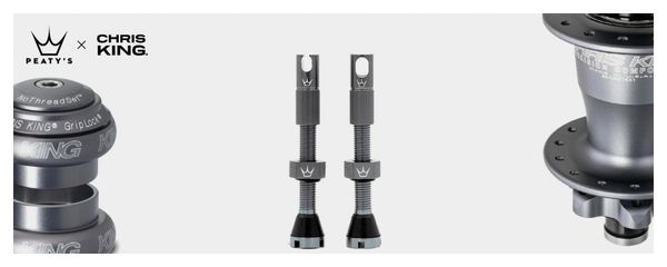 Valves Tubeless Peaty's x Chris King MK2 42mm Slate
